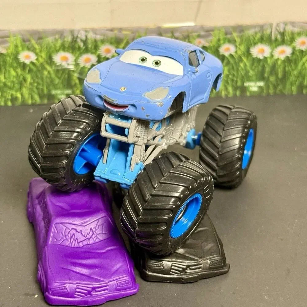 Disney Cars Mattel Custom Sally Carrera Monster Jam Truck Read Description